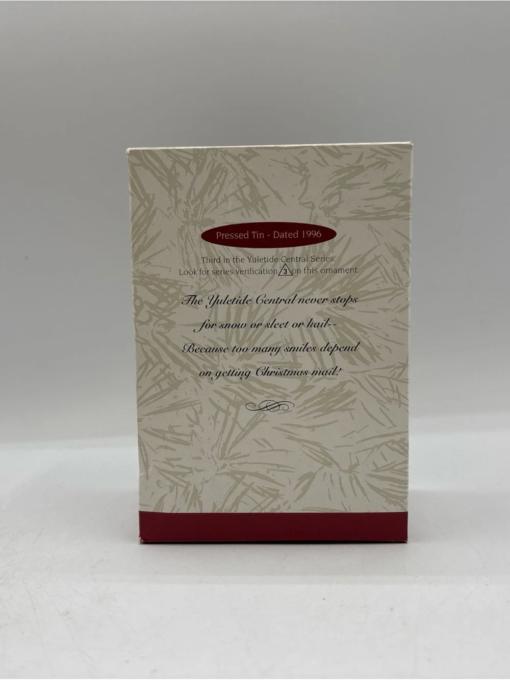 Hallmark Keepsake Ornament 1996 Vintage Yuletide Central 3rd In The Yuletide Ser